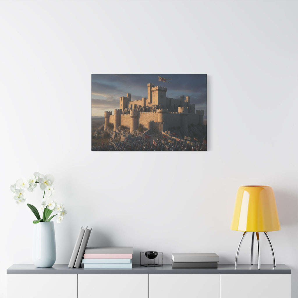 Medieval Castle Siege Matte Canvas