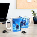 Polar Bear Crew Mug | Winter Night, Sunglasses, Snowflakes, Ceramic Drinkware
