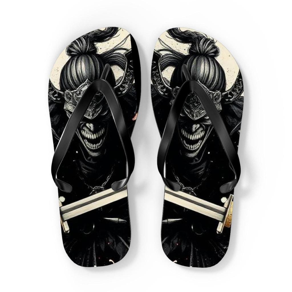 Creepy Clown Skull Flip Flops | Gothic Horror Summer Sandals