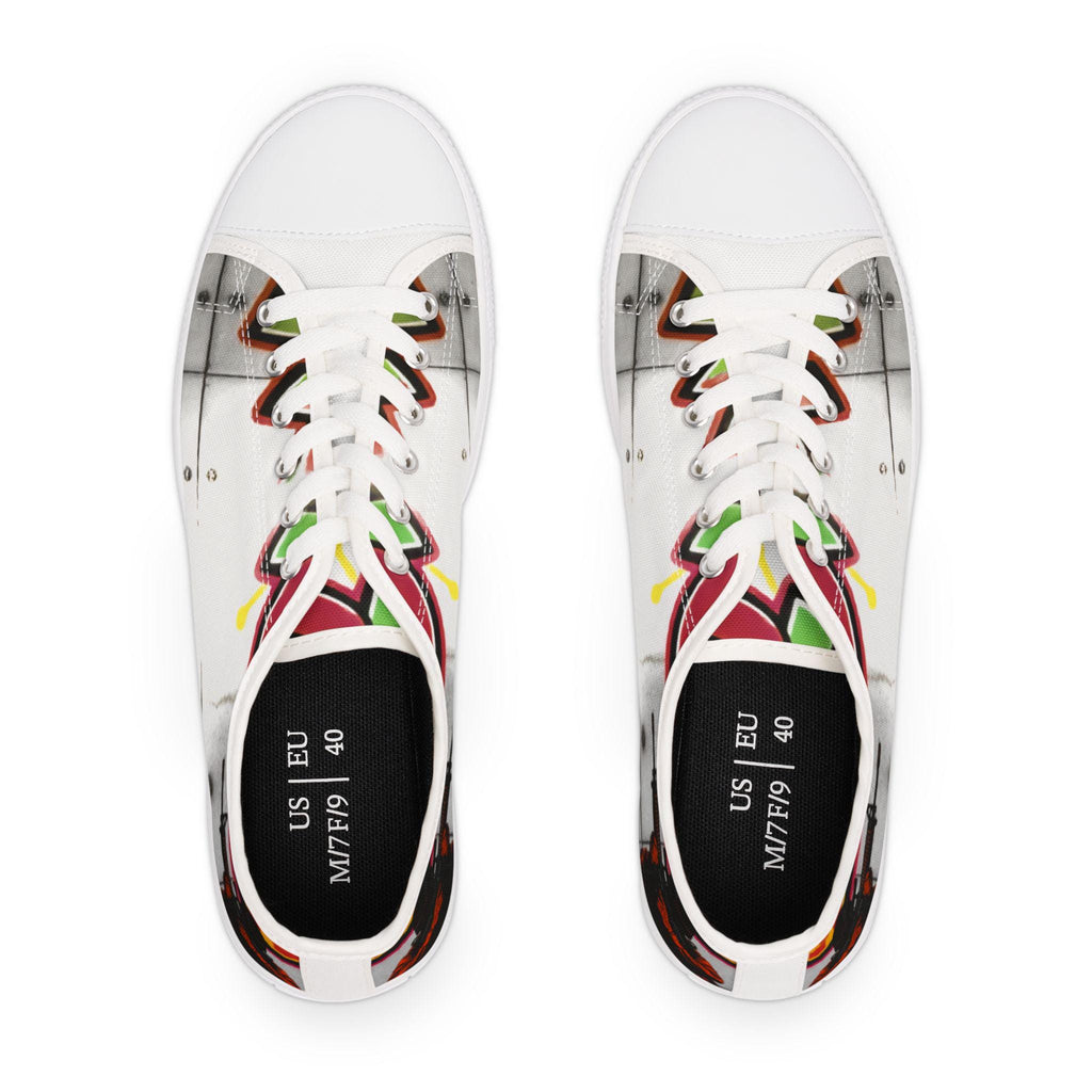 Colorful Graffiti Soldier Sneakers | Low Top Sneakers