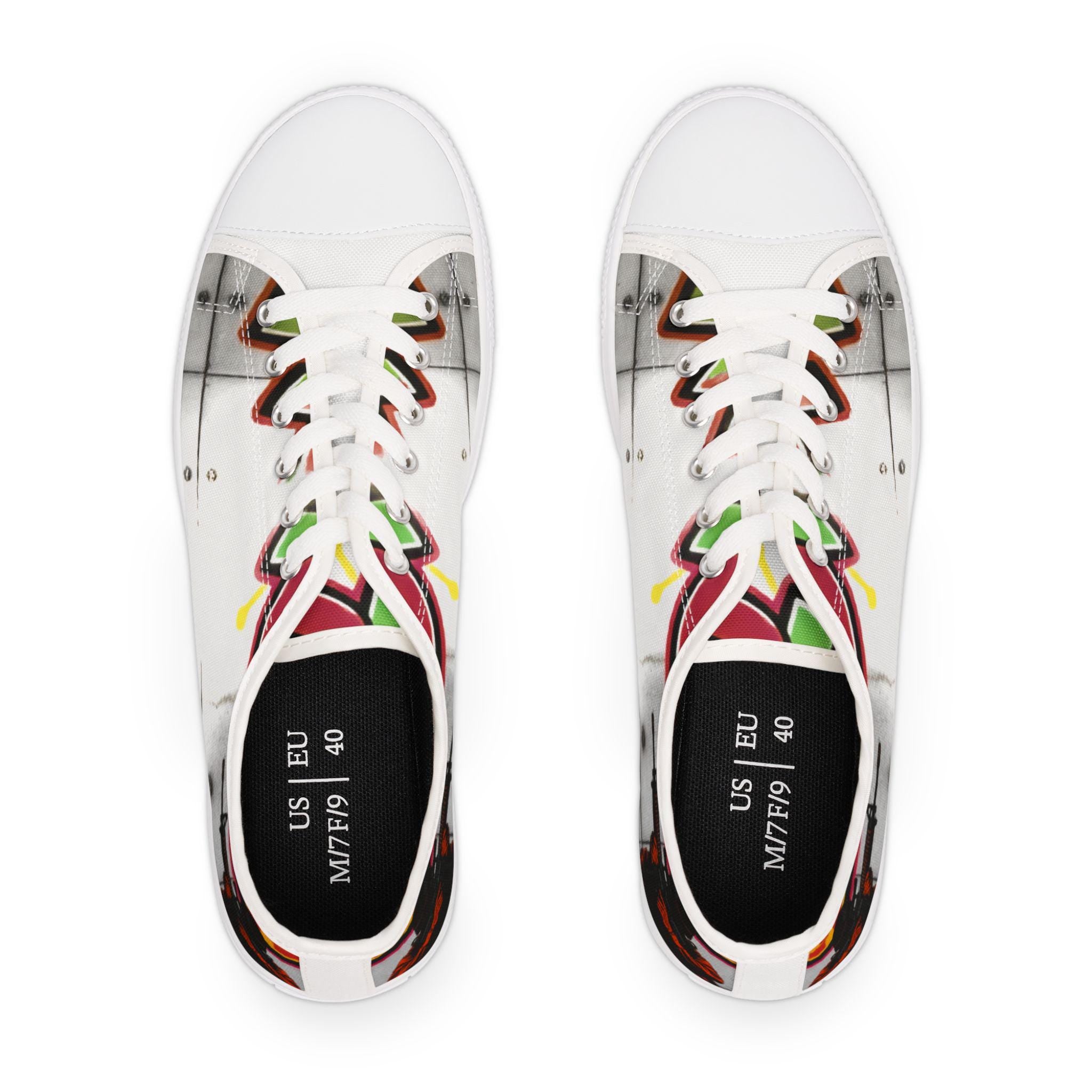 Colorful Graffiti Soldier Sneakers | Low Top Sneakers