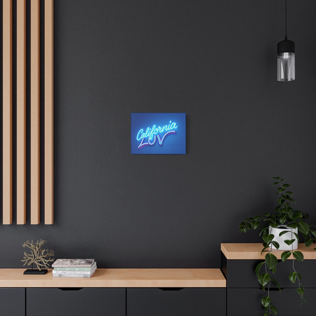 California Luv Neon Sign Canvas