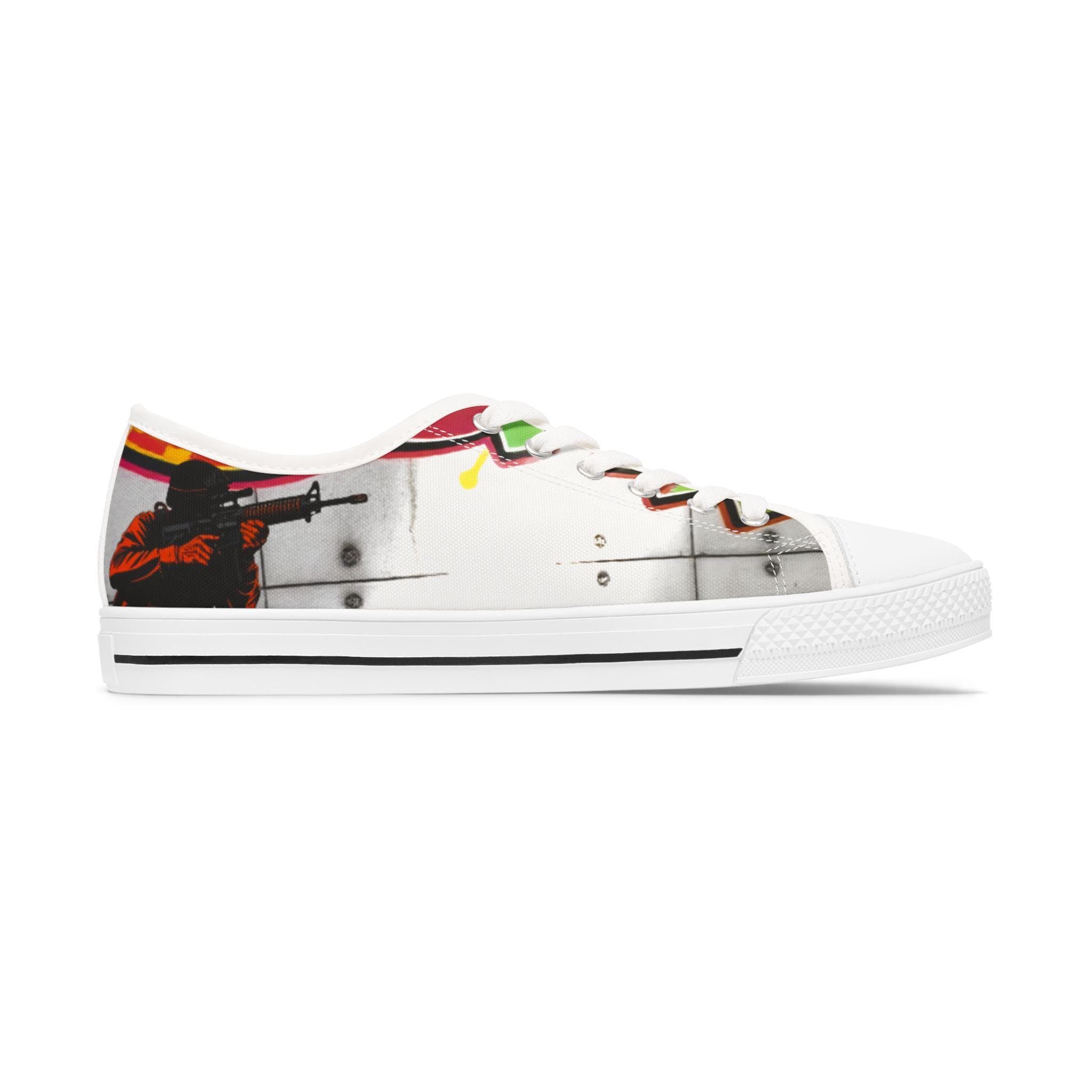 Colorful Graffiti Soldier Sneakers | Low Top Sneakers