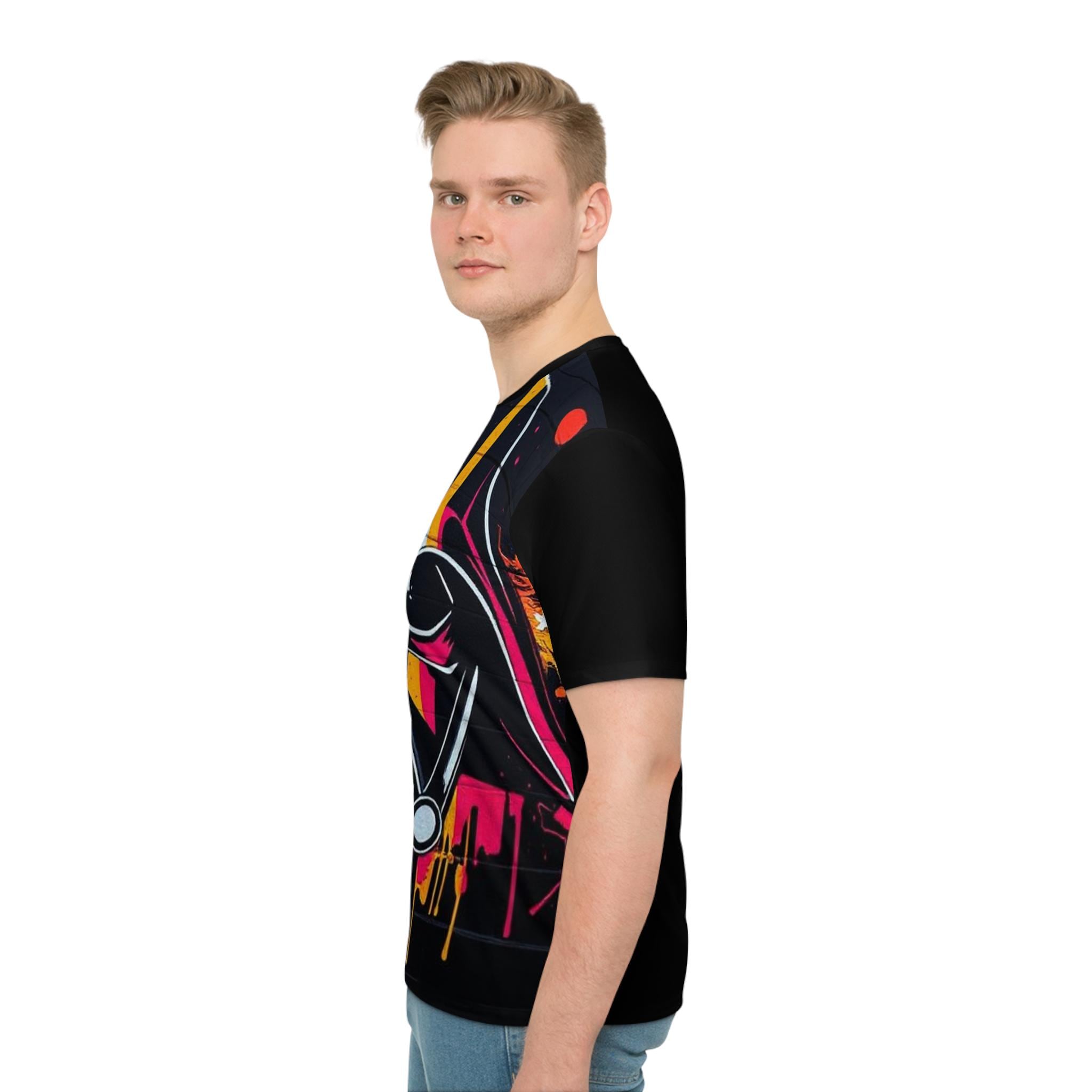 Neon Darth Vader Mask T-Shirt | All-Over Print