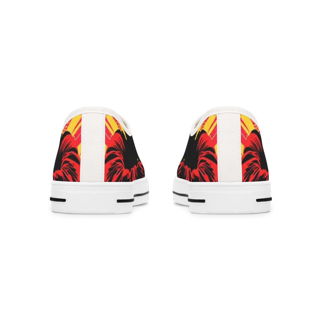 Sunburst Soldier Graphic Low Top Sneakers | Music Rock Instrument Shoes