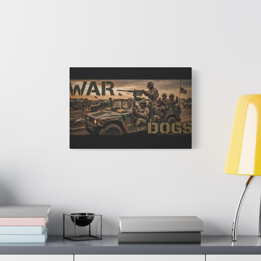 War Dogs Military Jeep Canvas
