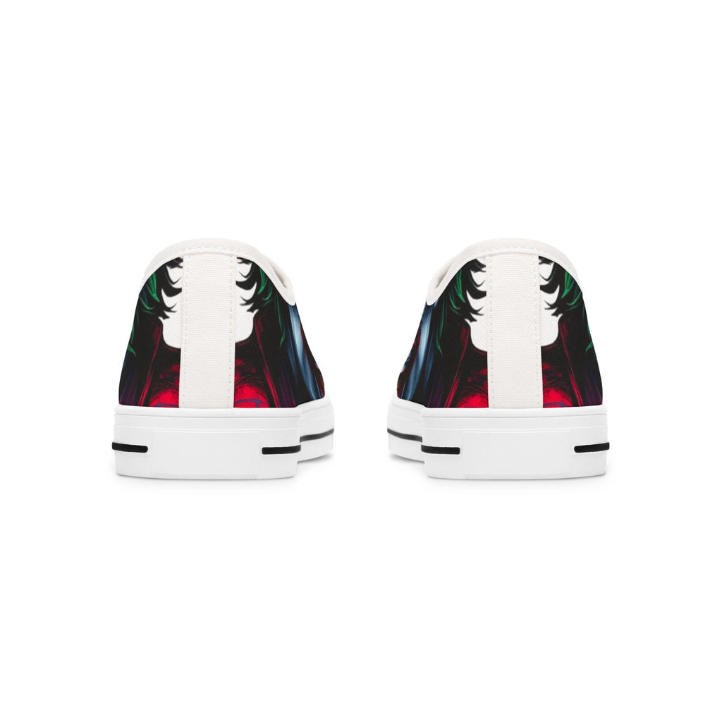Joker Face Illustration Sneakers Women's Low Top Sneakers | Comic Villain Art
