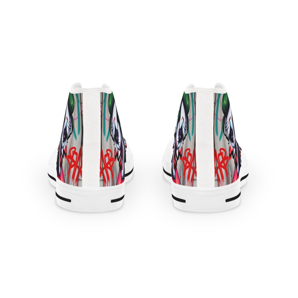 Joker Clown Face High Top Sneakers | Comic Clown Artwork, Streetwear