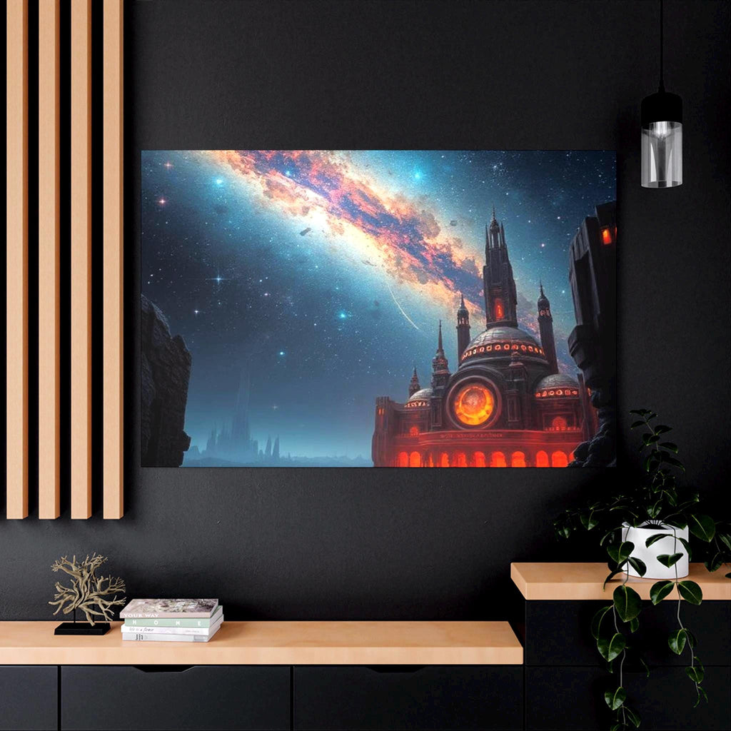 Celestial Cityscape Canvas