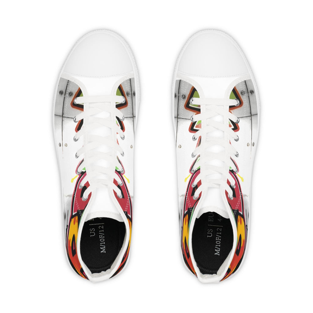 Graffiti Soldier High Top Sneakers | Street Art Canvas Shoes