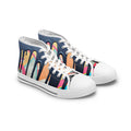 Paint Drip Pattern Sneakers Women's High Top Sneakers | Colorful Graffiti Art