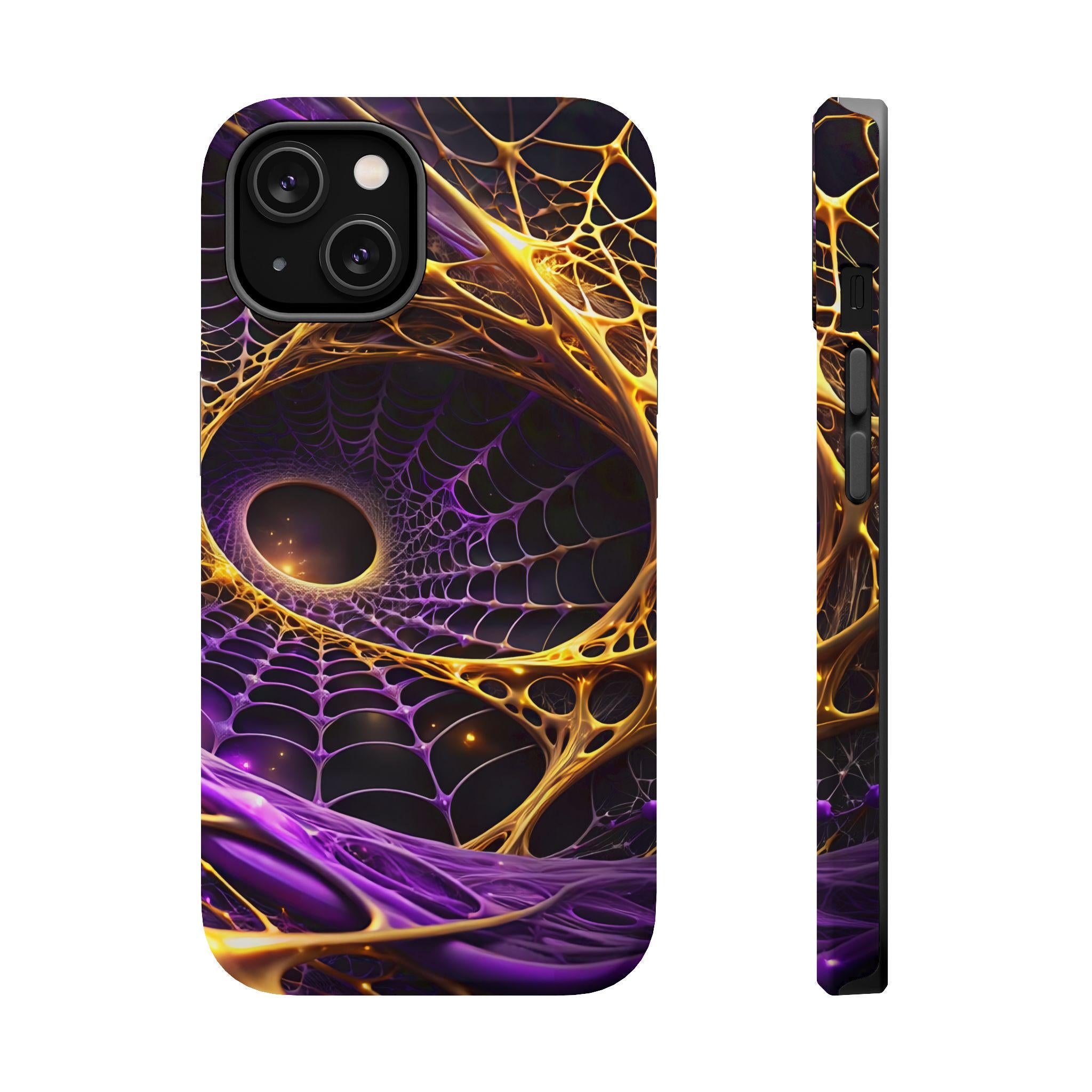 Abstract Fractal Web Phone Case | Magnetic Impact-Resistant Case