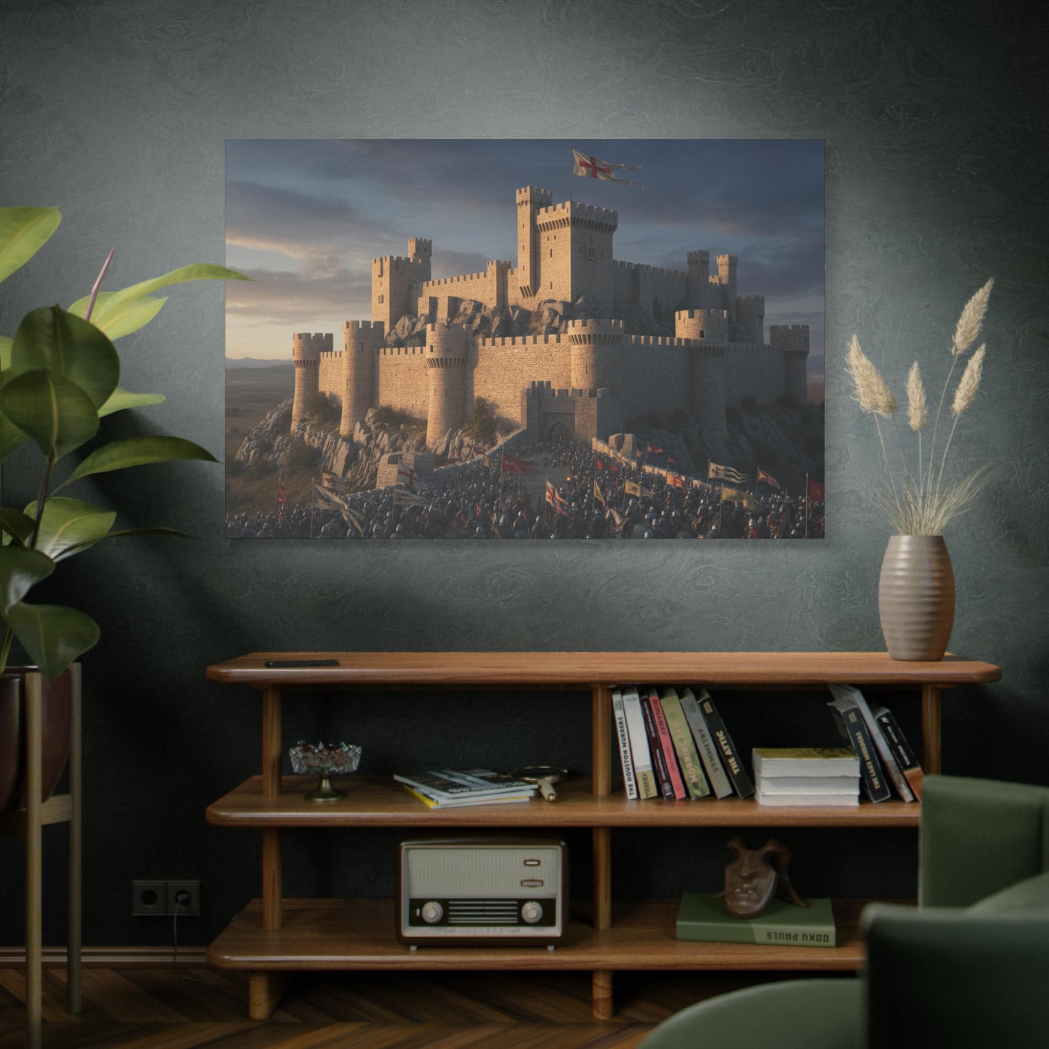 Medieval Castle Siege Matte Canvas