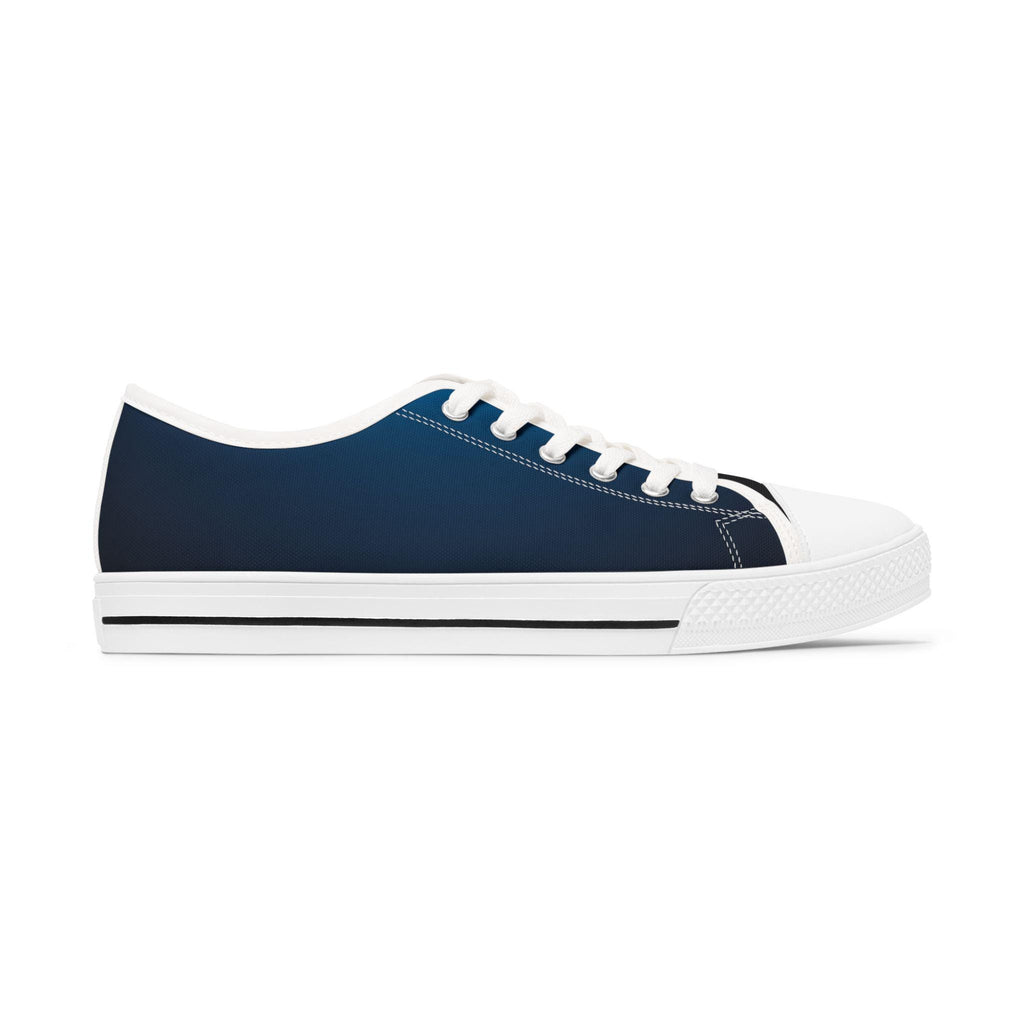 Blue Fade Low Top Sneakers | Canvas Casual Shoes