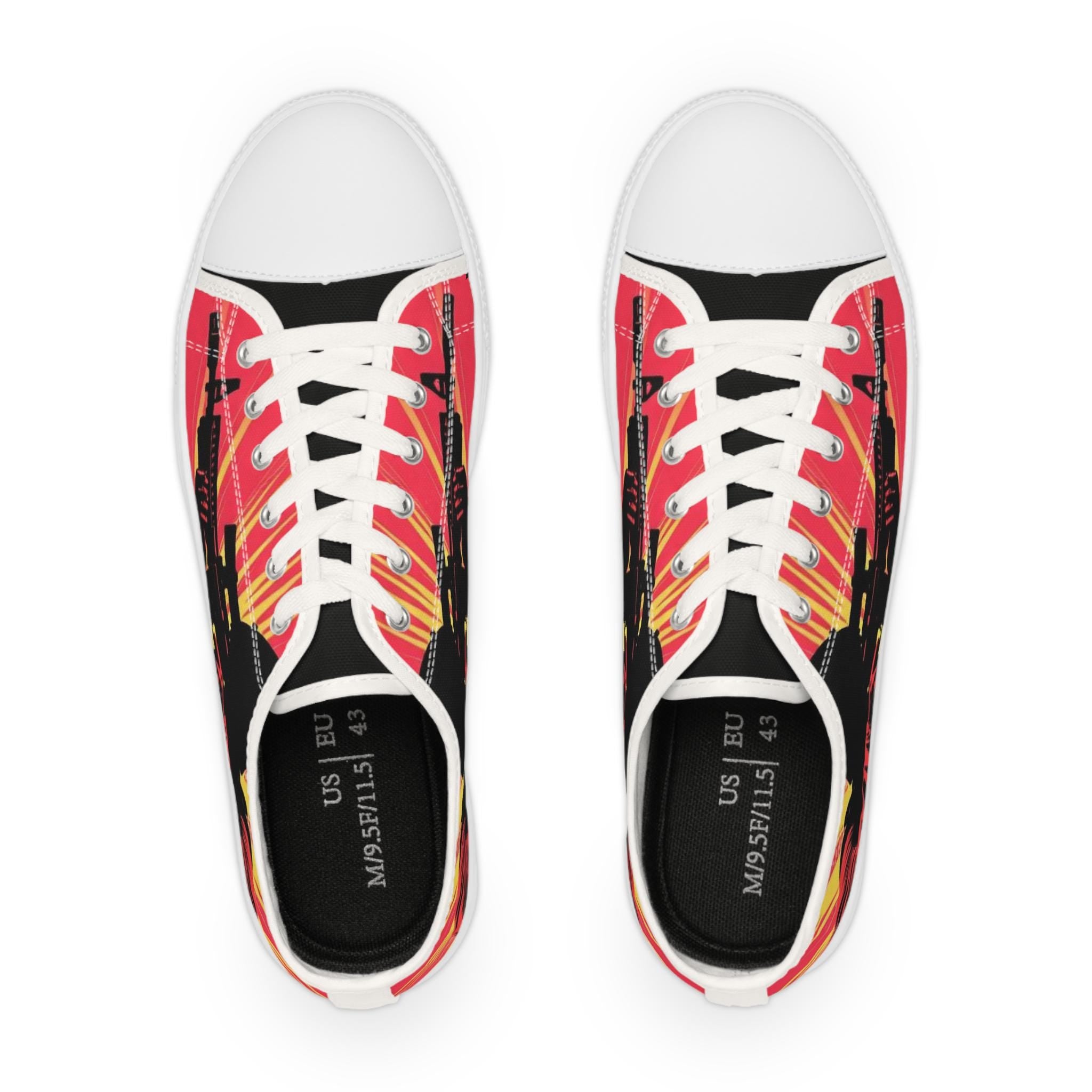 Sunburst Soldier Graphic Sneakers | Low Top Sneakers